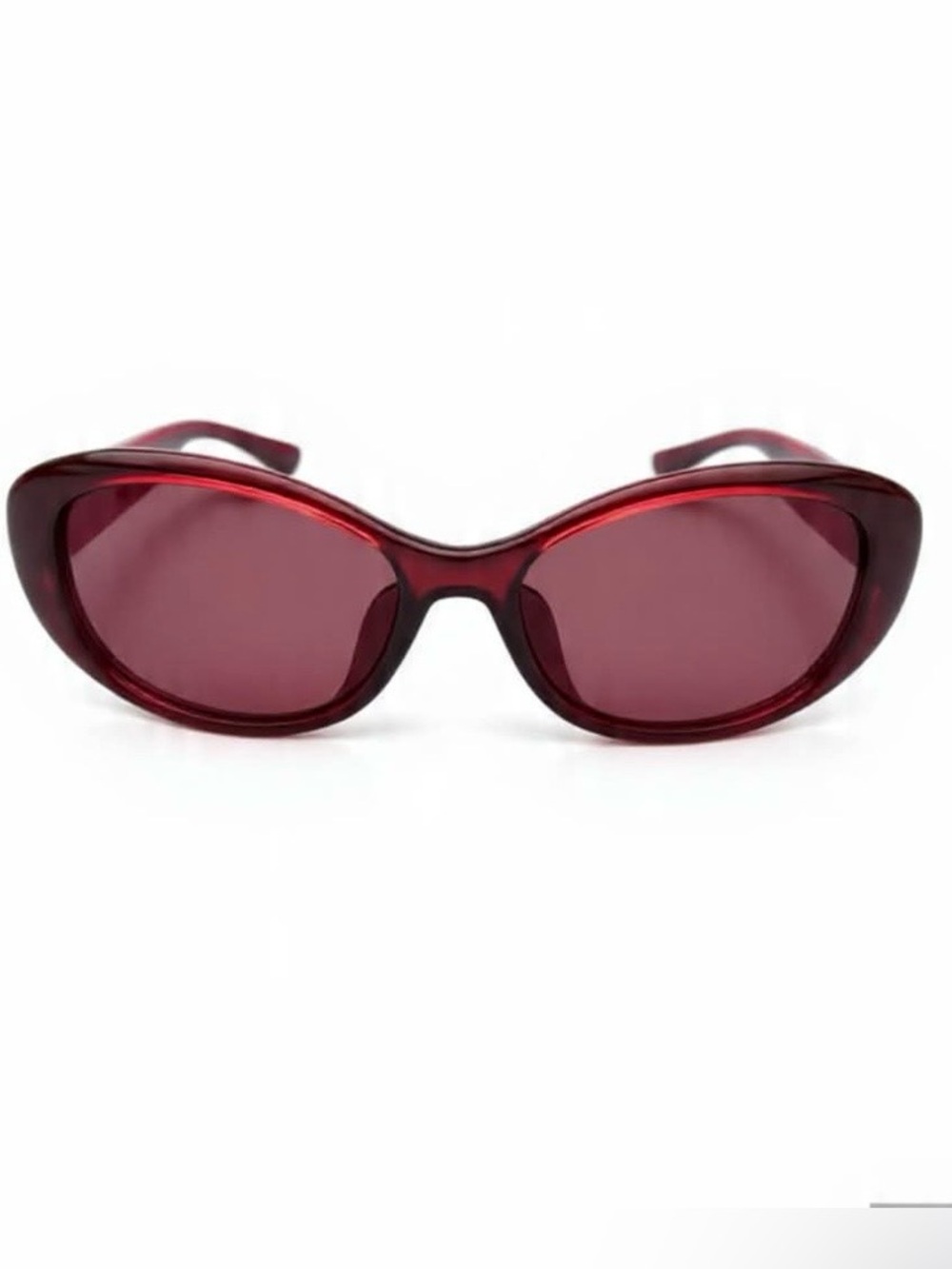 COACH Women's Burgundy Cat-Eye Sunglasses - Stylish UV Shades